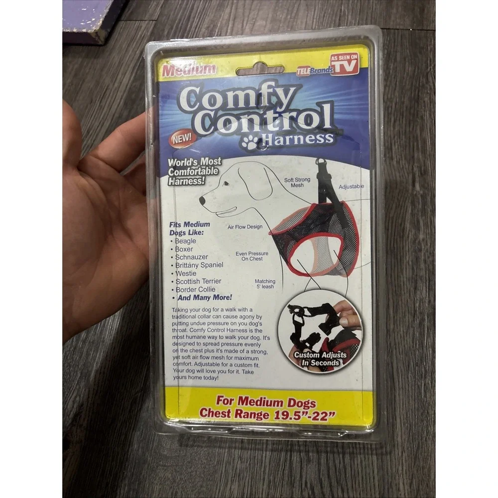 NIB COMFY CONTROL Medium Dog HARNESS~CHEST 19.5